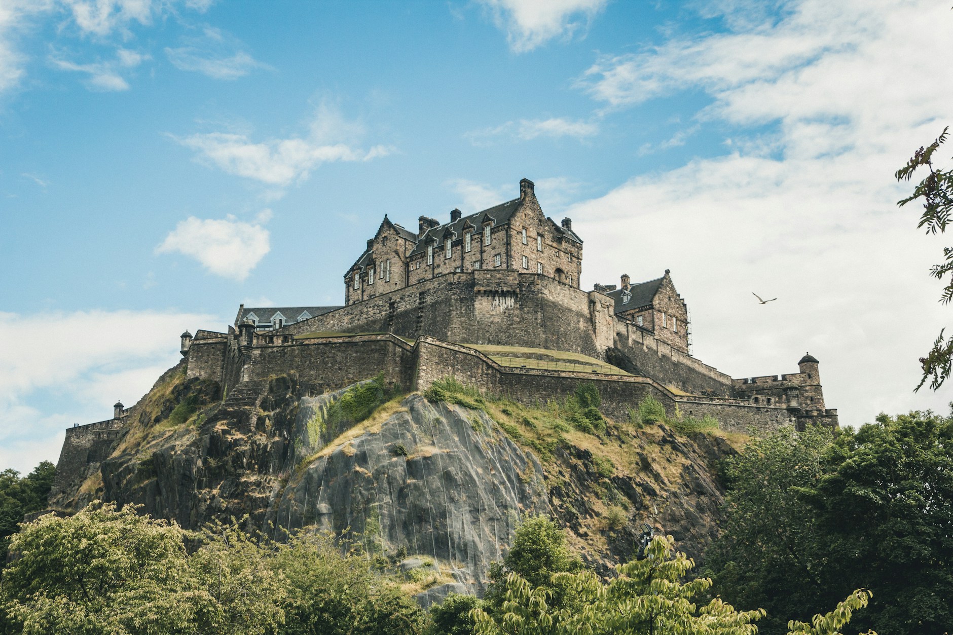 Edinburgh Castle on its volcanic rock